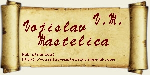 Vojislav Mastelica vizit kartica